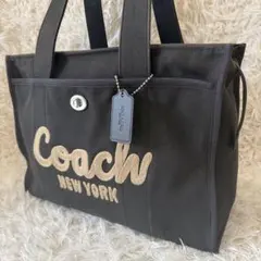 COACH Cargo Tote Bag Black 42 CP163のサムネイル