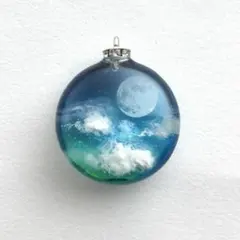 No.419【送料無料】情景レジン　キーホルダー　ネックレス