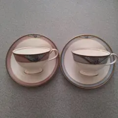 【未使用】Vintageノリタケ 4542延年舞 カップ＆ソーサー2客セット