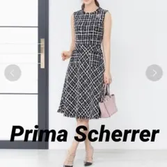 プリマシェレル ツイード ワンピース 膝丈 フレア Dholic snidel