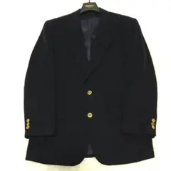 紺ブレ 金ボタンカシミヤ30%ウール高級ジャケット