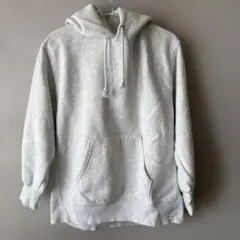 GU グレー フード付き パーカー