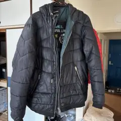 DIESEL ディーゼルブラック ダウンジャケット フード付き
