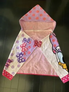 デイジーダック フード付きタオル リボン付き