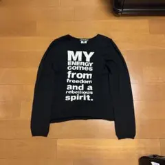 COMME des GARCONS メッセージ ニット