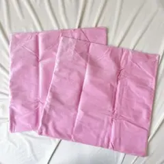 ベルベット スクエア クッションカバー シンプル ベイビーピンク 2個セット