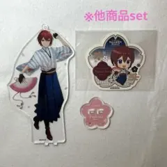 あんスタ アニメイトカフェ 朱桜司 アクスタ 缶バッジセット Knights