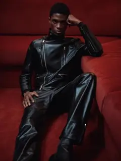 【LUDOVIC DE SAINT SERNIN】レザーライダースジャケット