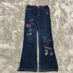 エンジェルブルー　デニム　Gパン　刺繍　　244のサムネイル