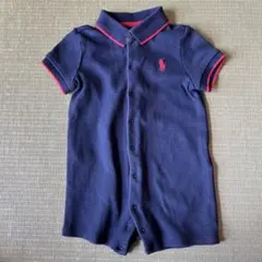 Ralph Lauren ネイビー ポロロンパース 9M 75㎝