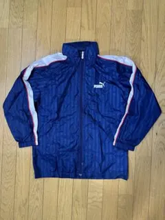 【美品】PUMA ネイビー ストライプ ジャケット 150