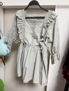 INGNI フリル レース 半袖 ワンピース レトロ