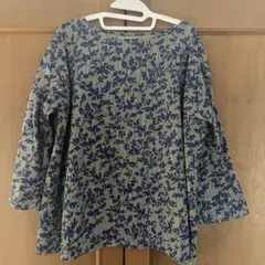 45R ヒッコリー フラワーカットワークジャケット 刺繍 日本製 サイズ3