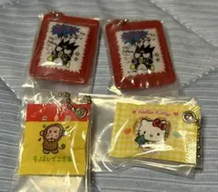 サンリオ　お菓子チャーム2 キティ　ばつ丸　もんきち　ガチャ