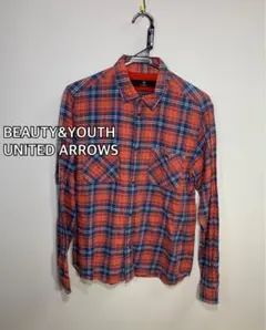 ■BEAUTY&YOUTH■UNITED ARROWS チェック長袖シャツ: L