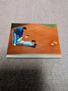 落合博満（ロッテ）ストレッチ風景 生写真 西宮球場