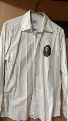 A BATHING APE 長袖シャツ ホワイト M