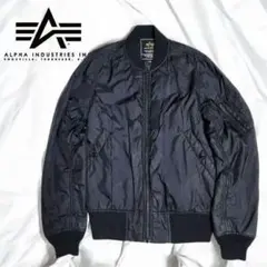 アルファ インダストリーズ MA-1 フライトジャケット Mサイズ 黒 ナイロン