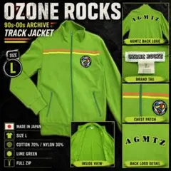 OZONE ROCKS 日本製 00s トラックジャケット L 緑 希少のサムネイル