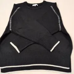 GLOBAL WORK 黒ニット M