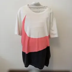 【人気モデル】NIKE ビッグスウッシュ Tシャツ XL 白 ピンク 黒 ナイキ