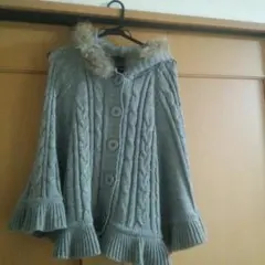 CECIL McBEEニットポンチョ