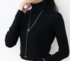 ゴールド チェーンネックレス ロングタイプ　2way