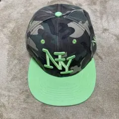 NYロゴ カモフラージュ キャップ