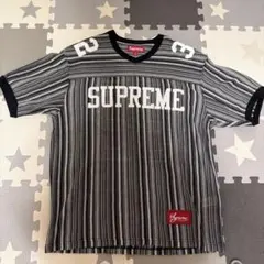 Supreme シュプリーム クロコ型押 フットボールシャツ 半袖 美品 M 白