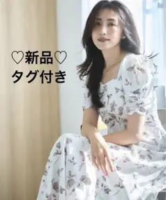 《新品タグ付き》トッコ♡アンティークローズプリントマーメイドワンピース
