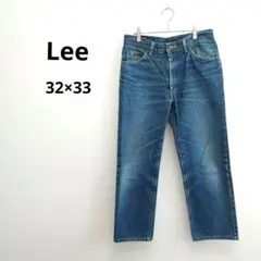 リー Lee ストレートデニム パンツ ジーンズ 日本製 32×33 インディゴ