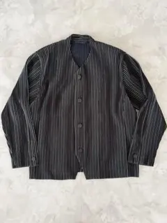 2025年最新】HOMME PLISSE ISSEY MIYAKE メンズ ノーカラージャケット