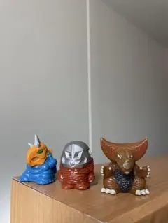 ウルトラ怪獣　ソフビ　指人形　3体　バキシム　ゴモラ　ザラブ星人