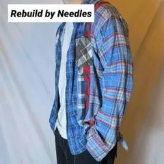 Rebuild by Needles パッチワークネルシャツ Sのサムネイル