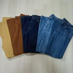 ユニクロ　デニムパンツ　パンツ　5本セット　150cm