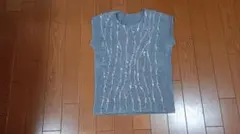 【SPECCHIO】レディースプリーツノースリーブシャツ size.40