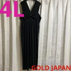 Gold Japan大きいサイズ 4L ワンピース・リボン・黒・韓国ファッションのサムネイル