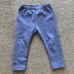 UNIQLO ベビー フリース　レギンスパンツ 90 青