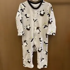 パンダ柄ロンパース 70〜80cm
