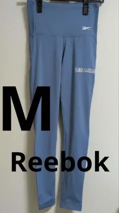 Reebok LES MILLS スポーツレギンス　М　メッシュ　レスミルズ　青