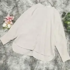 UNFILO アンフィーロ ドルマンブラウス とろみ 長袖 M アイボリー