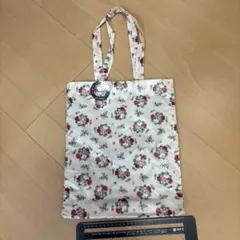 【新品未使用】PEANUTS スヌーピー花柄トートバッグ　フラワー　ホワイト