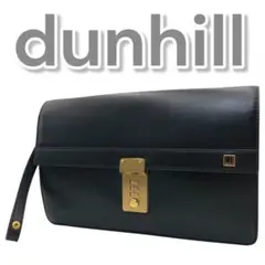 dunhill ダンヒル セカンドバッグ ダイヤルロック レザー ブラック ロゴ