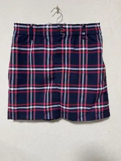 23GOLF チェック柄スカート ネイビー/レッド　Sサイズ