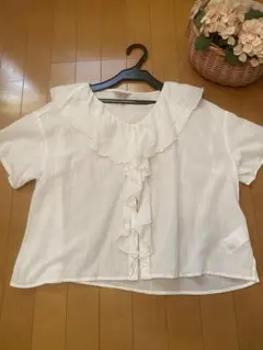 サマンサモスモス　フリルカラーブラウス