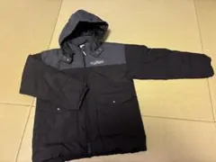 BREEZE フード付きダウンコート 150cm 黒とグレー