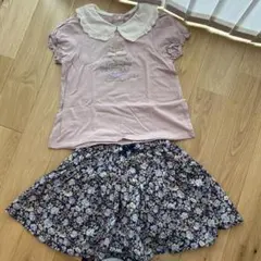 エニファム　キッズ　襟付きTシャツ　スカート