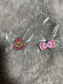 アイカツ プリパラ ピンズコレクション 私立パプリカ学園校章 らぁらリボン