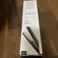 SALONIA ダブルイオン ストレートアイロン ブラック