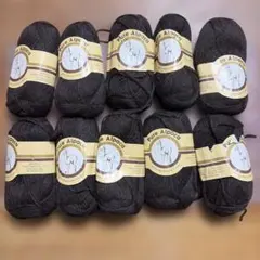 最終お値下げ Pure Alpaca 毛糸10玉409 50g 焦茶　アルパカ